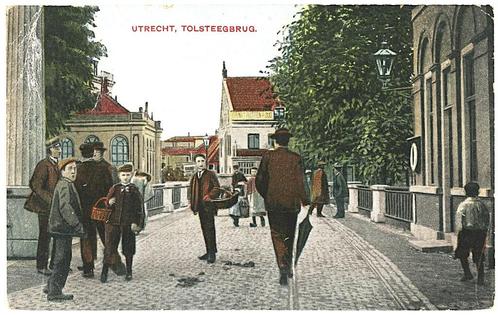 960005	Utrecht	Tolsteegbrug 1902	 Zegel verwijderd, Verzamelen, Ansichtkaarten | Nederland, Gelopen, Utrecht, Voor 1920, Ophalen of Verzenden