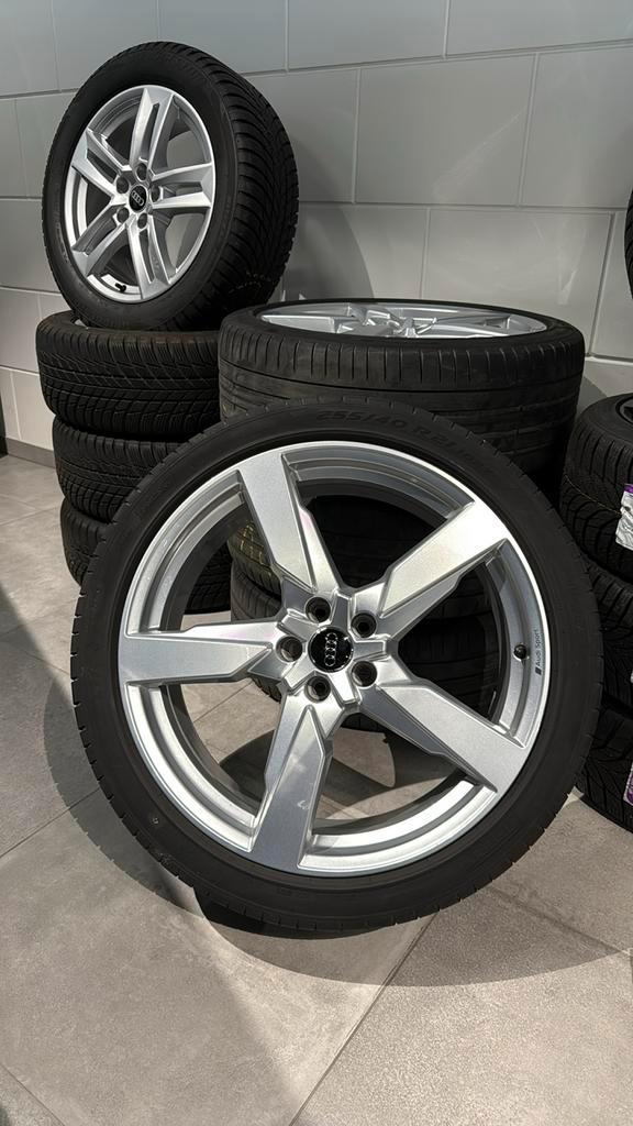 Originele set Audi Q5 2022 Zomer wielen 21 inch velgen, Auto-onderdelen, Banden en Velgen, Banden en Velgen, Zomerbanden, 21 inch