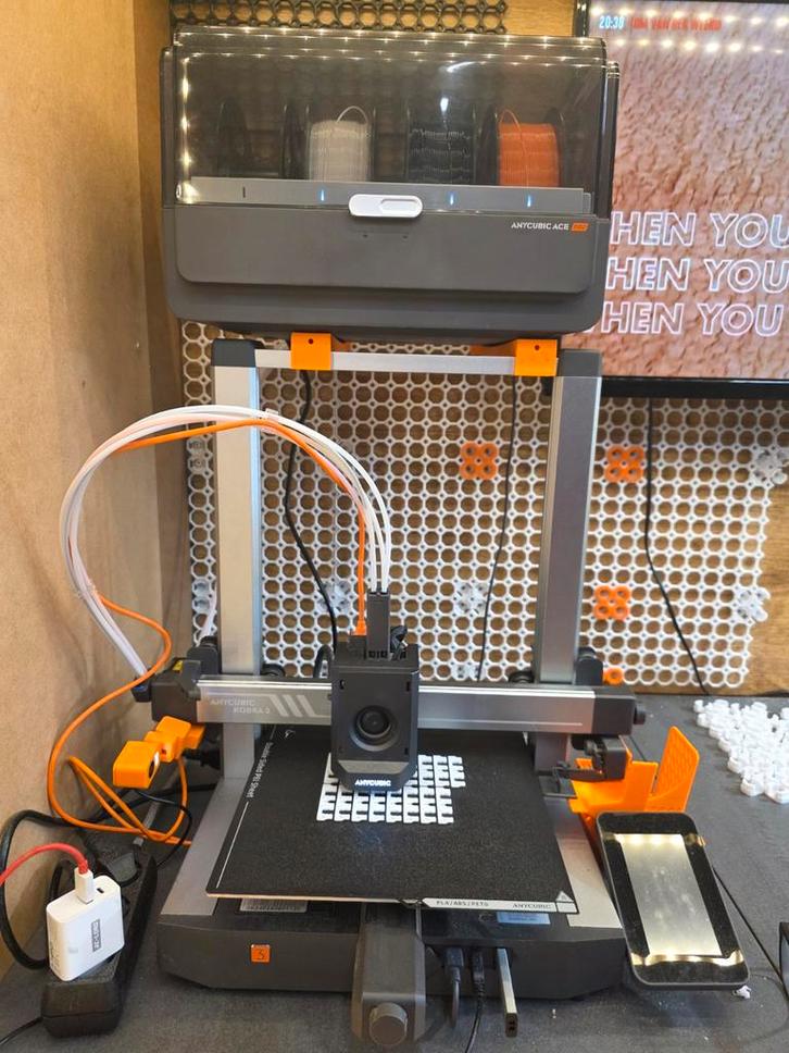 Anycubic Kobra 3 Combo - Goed Onderhouden, Computers en Software, 3D Printers, Gebruikt, Ingebouwde Wi-Fi, Ophalen
