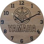 Themaklok met een Yamaha motor logo, Ophalen of Verzenden, Nieuw, Wandklok
