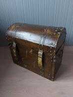 Houten sierkist/schatkist 40x36x22 cm, Ophalen, Minder dan 50 cm, Gebruikt, Minder dan 50 cm