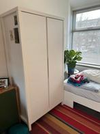 Witte kledingkast, Ophalen, Overige materialen, Met deur(en), 100 tot 150 cm