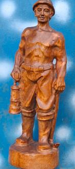 MIJNWERKER. Stoere gespierde mijnwerker. 37 cm, Ophalen
