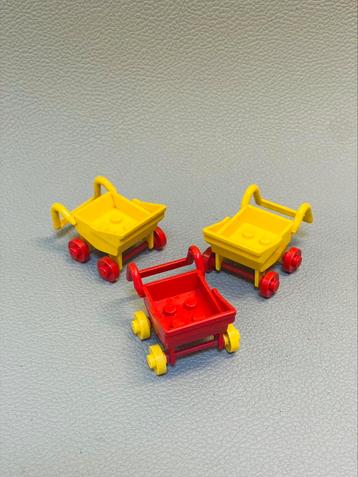 Lego Fabuland | Set van 3 x Kinderwagen / Stroller beschikbaar voor biedingen