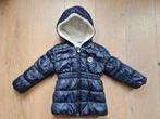 Gevoerde blauwe winterjas voor meisje, maat 86, Ophalen of Verzenden, Zo goed als nieuw, Meisje, Jasje