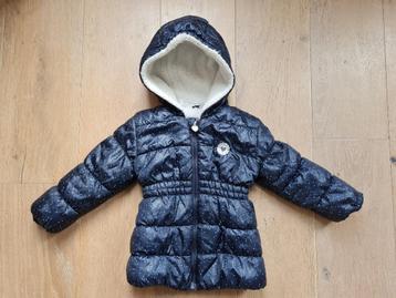 Gevoerde blauwe winterjas voor meisje, maat 86 beschikbaar voor biedingen