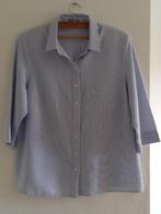 Erfo - Blouse gestreept lichtblauw - maat 46 (zgan), Blauw, Erfo, Maat 46/48 (XL) of groter, Ophalen of Verzenden