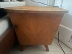 Vintage Houten Bijzettafels/Nachtkastjes, Ophalen, Gebruikt, 45 tot 65 cm, Minder dan 55 cm