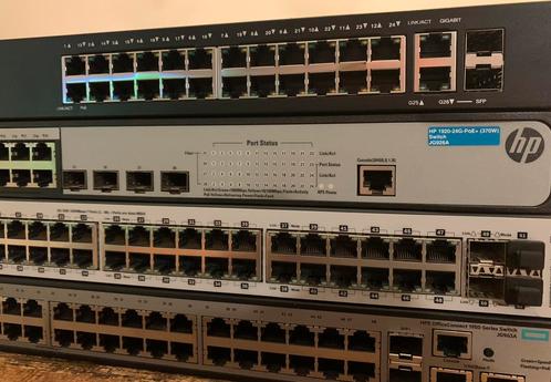 HP - CISCO - NETWERKSWITCHEN - 24P - 48P - Spotprijzen, Computers en Software, Netwerk switches, Zo goed als nieuw, Ophalen of Verzenden
