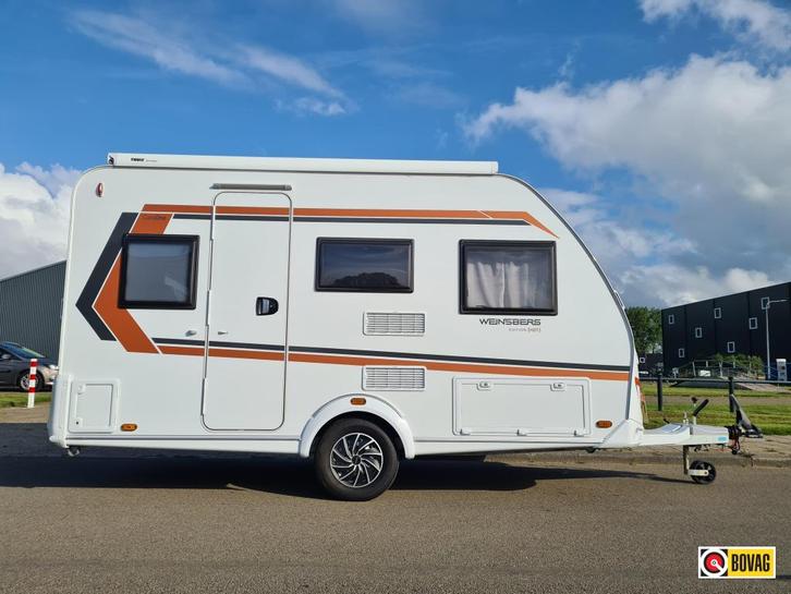 Weinsberg CaraOne 390 QD, Caravans en Kamperen, Caravans, Bedrijf, tot en met 4, 750 - 1000 kg, Treinzit, Overige merken, Dwarsbed