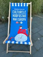 Strandstoel - Leeuwarden culturele hoofdstad 2018, Tuin en Terras, Ophalen, Gebruikt, Hout, Inklapbaar