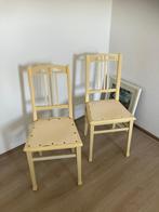 Stoel – eenvoudige brocante stoel 2 stuks, Ophalen, Gebruikt, Twee, Wit