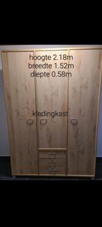 3 Houten Kledingkasten - 3 deuren, 4 lades, veel ruimte!, Gebruikt, 200 cm of meer, 150 tot 200 cm, Ophalen of Verzenden