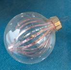 6 vintage kerstballen met tinsel, Diversen, Kerst, Ophalen of Verzenden, Gebruikt