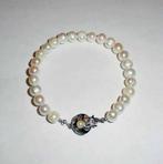 Armband Parels zoetwater zilver slotje, Verzenden, Nieuw, Overige kleuren, Overige materialen