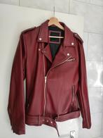 Zara Men Leren Jas Bordeaux maat M, Ophalen of Verzenden