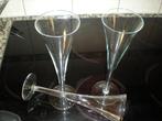 te koop 9 prachtige glazen champagne flutes, Glas of Glazen, Nieuw, Ophalen of Verzenden, Glas
