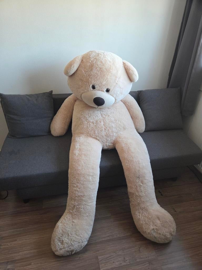 Mega teddy beer (180 cm), Ophalen of Verzenden, Zo goed als nieuw, Stoffen beer, Overige merken