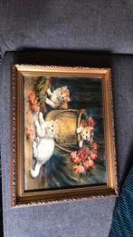 Poezen schilderij, Antiek en Kunst, Ophalen of Verzenden