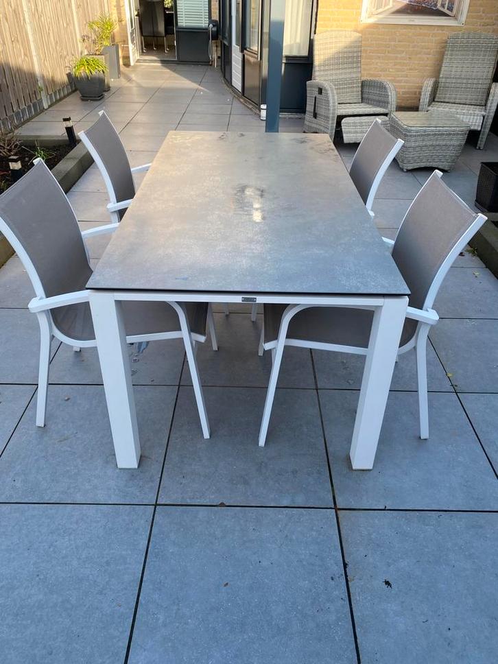 Tuinset life outdoor, Tuin en Terras, Tuinsets en Loungesets, Zo goed als nieuw, Tuinset, Aluminium, 4 zitplaatsen, Ophalen