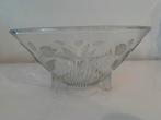 Glazen schaal op voet, Antiek en Kunst, Antiek | Glas en Kristal, Ophalen of Verzenden