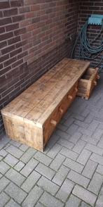 Schitterend bankje /kastje handgemaakt, Ophalen, Gebruikt, Minder dan 75 cm, 150 tot 200 cm