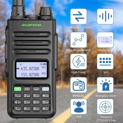 Baofeng UV-13 Pro V2, 10W. Portofoon Walkie talkie + extra's, Telecommunicatie, Portofoons en Walkie-talkies, Nieuw, Portofoon of Walkie-talkie