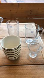 Glazen en mokken los divers ZIE BESCHRIJVING, Ophalen, Zo goed als nieuw, Overige typen