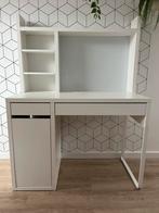 Bureau wit, 105x50 cm, Ophalen, Gebruikt