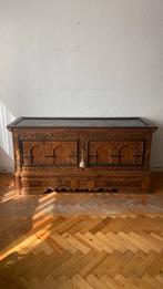 Duitse dekenkist bruidskist uit ongeveer ca 1800, Huis en Inrichting, Ophalen, Gebruikt, Overige houtsoorten