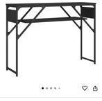 Zwarte sidetable, Ophalen, 100 tot 150 cm, Nieuw, Metaal