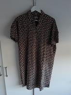 Milano Italy Groen/Roze/Beige Jurk Met Print Maat 38, Kleding | Dames, Jurken, Maat 38/40 (M), Beige, Ophalen of Verzenden, Boven de knie