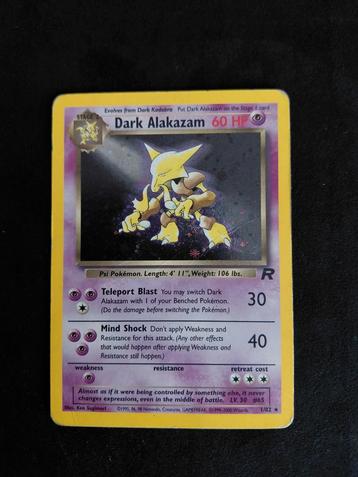 Dark Alakazam - Team Rocket - Zeldzame Pokémonkaart beschikbaar voor biedingen