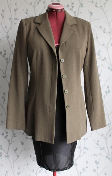 ANN TAYLOR Stretch, Kaki Blazer maat 6=36 (Nieuw) beschikbaar voor biedingen