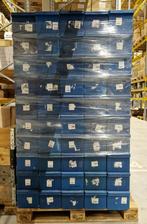Kunststof magazijnbakken 58x22x19 blauw, Doe-het-zelf en Verbouw, Kratten en Dozen, Ophalen, Gebruikt, 50 tot 75 cm, Minder dan 35 cm