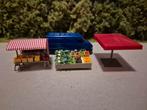 Miniatuur Markt Kraam & Bestelwagen, Ophalen of Verzenden, Zo goed als nieuw