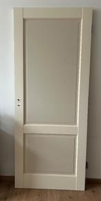 Mooie crèmekleurige binnendeur - 2 panelen, Ophalen, Gebruikt, 80 tot 100 cm, Binnendeur