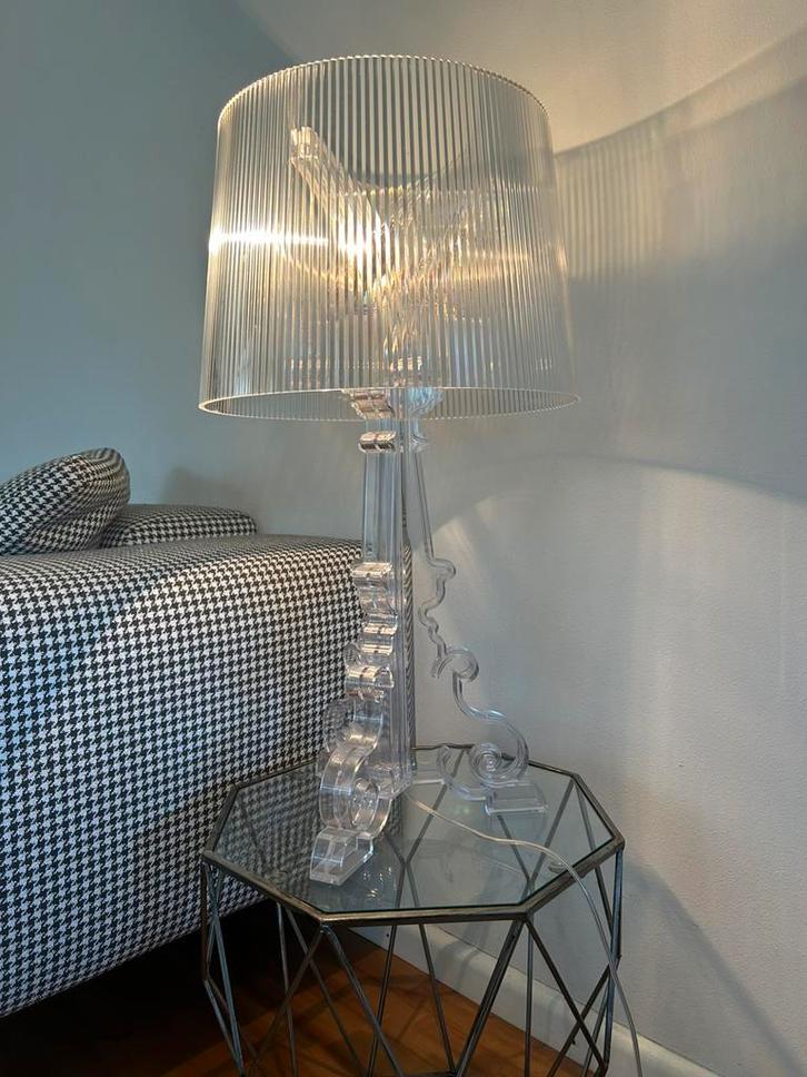 Kartell ‘BOURGIE’ lamp transparant, Huis en Inrichting, Lampen | Tafellampen, Zo goed als nieuw, 75 cm of meer, Kunststof, Ophalen