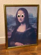 Mona Lisa met Googly eyes, eventueel ook te verwijderen, Ophalen of Verzenden, Zo goed als nieuw