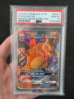 Pokémon PSA 10 Charizard GX #SM211 Black star promo, Ophalen of Verzenden, Zo goed als nieuw, Losse kaart, Foil