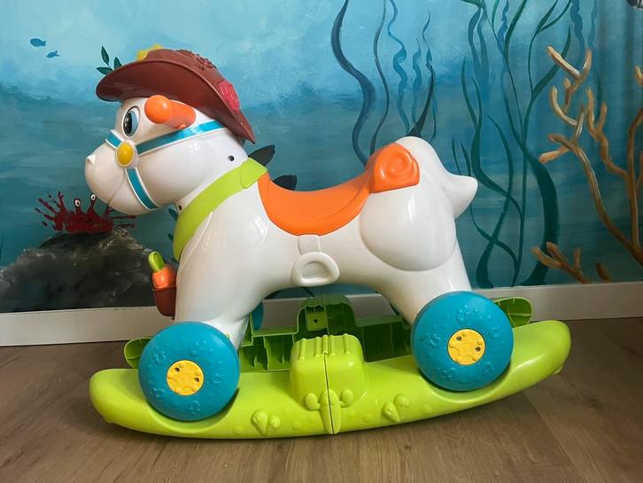 Chicco schommelpaard en loopspeelgoed, Kinderen en Baby's, Speelgoed | Hobbelfiguren, Zo goed als nieuw, Ophalen