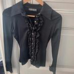 Godddess blouse met roezels, Kleding | Dames, Maat 38/40 (M), Zwart, Goddess, Ophalen of Verzenden