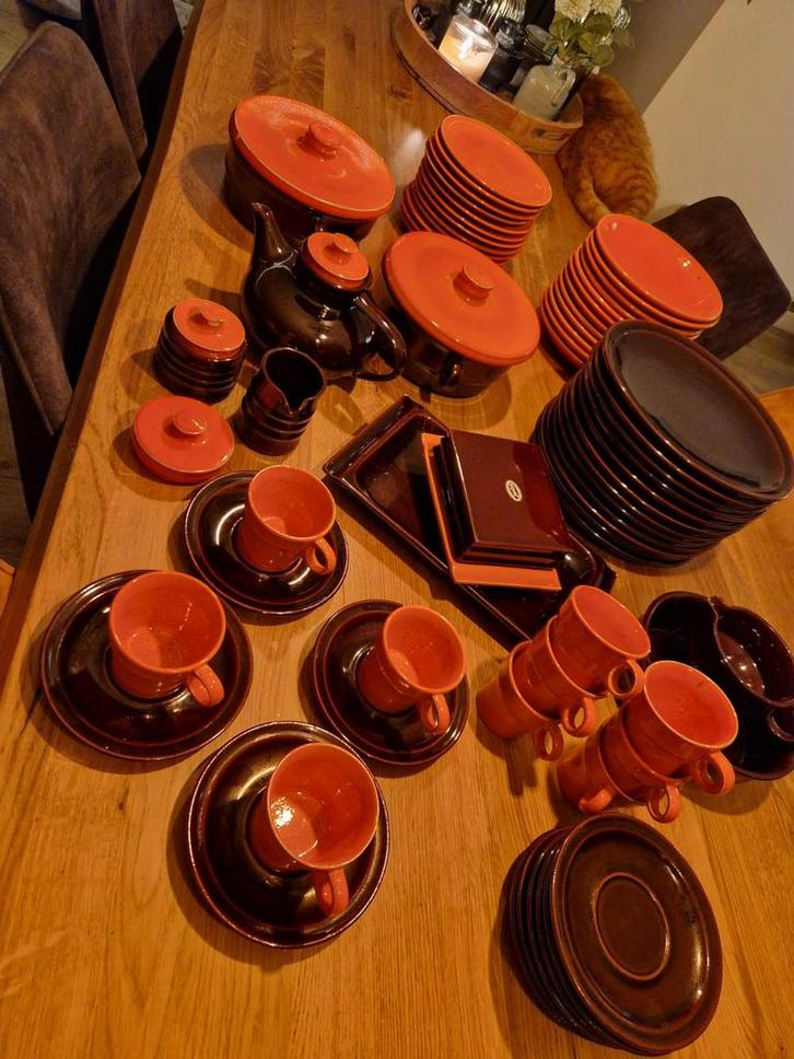 Vintage Jasba Servies - Compleet en Stijlvol, Huis en Inrichting, Keuken | Servies, Gebruikt, Compleet servies, Overige stijlen