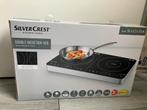 Silvercrest Dubbele Inductiekookplaat, Ophalen, 3 kookzones of minder, Zo goed als nieuw, Inductie