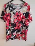 Top mtL grote rode bloem, Kleding | Dames, Tops, Ophalen of Verzenden, Zo goed als nieuw, Maat 42/44 (L), Overige kleuren