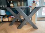 Stalen X Poot | X Poot-onderstel | Tafelpoten 2x, Huis en Inrichting, Ophalen, Zo goed als nieuw, Minder dan 50 cm