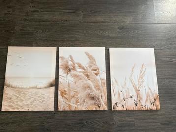 Mooi canvas drieluik beschikbaar voor biedingen