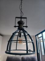 Industriële Hanglamp met Metalen Frame, Ophalen, Zo goed als nieuw, Metaal, Minder dan 50 cm