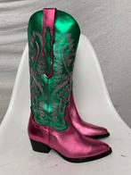 Mooie laarzen DWRS Tulsa fuchsia green NIEUW, Nieuw, Ophalen of Verzenden, Hoge laarzen, DWRS