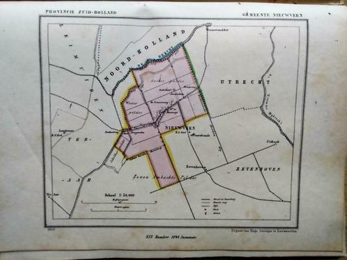121 / Nieuwveen / Driesprong/ Oosterhout Litho Kuyper ZH, Antiek en Kunst, Kunst | Litho's en Zeefdrukken, Ophalen of Verzenden